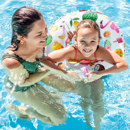 Дитяче надувне коло для плавання Intex 59230-2 Пляжні солодощі