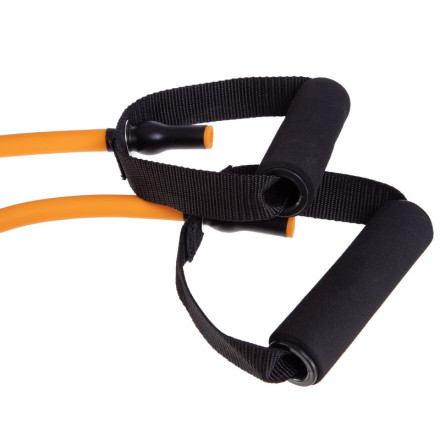 Еспандер трубчастий з ручками з фіксатором дверей SP-Sport FI-2659-OR навантаження-18кг довжина-120см помаранчевий