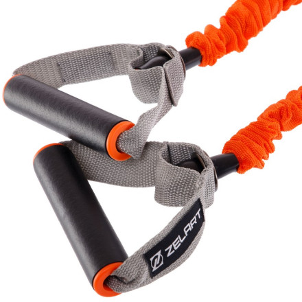 Еспандер трубчастий з ручками в захисному рукаві Zelart FI-7829-L низьке навантаження