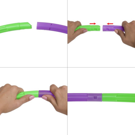 Обруч складаний Хула Хуп Hula Hoop SP-Sport FI-337 7 секцій