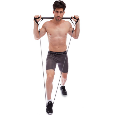 Еспандер-перекладина з кріпленням на двері PRO-SUPRA DOOR GYM SET FI-501A l-74-125см чорний-сірий