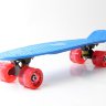 Скейт Penny Board SK-5672-14 синий со светящимися колесами 