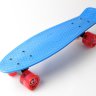 Скейт Penny Board SK-5672-14 синий со светящимися колесами 