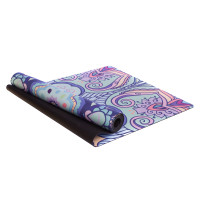 Замшевий Килимок для йоги Record FI-5662-52 райдужний