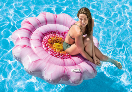 Надувний матрац-щіль Intex 58787 Хризантема