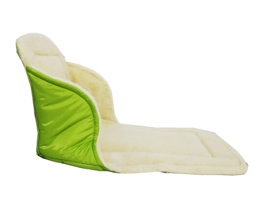 Меховый матрас для санок лайм