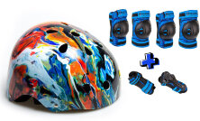 Детский защитный шлем и защита Explore BMX EX-5621-1 абстракция
