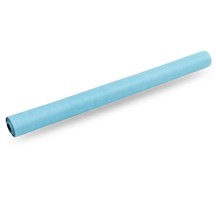 Замшевий Килимок для йоги Record FI-5663-2 блакитний з Квітковим принтом