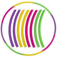 Обруч складаний Хула Хуп Hula Hoop SP-Sport FI-338 8 секцій