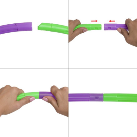 Обруч складаний Хула Хуп Hula Hoop SP-Sport FI-338 8 секцій