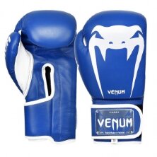 Перчатки боксерские кожаные Venum Giant VL-8315-BL