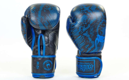 Перчатки боксерские  кожаные Venum Fusion VL-5796-B (10-12oz)