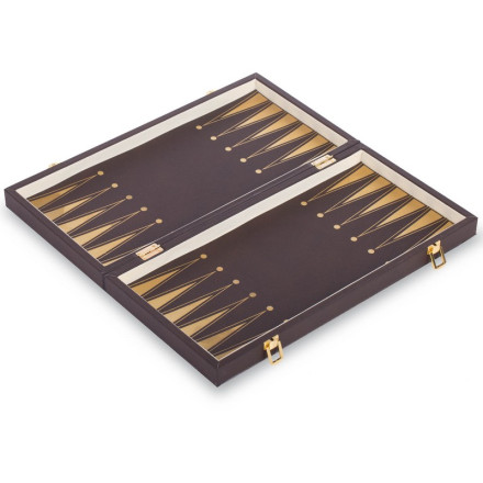 Шахи, шашки, нарди 3 в 1 шкірозамінник L4008 40x40см