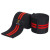 Бінти на коліна для присідань Zelart TA-2646 2шт чорний-червоний