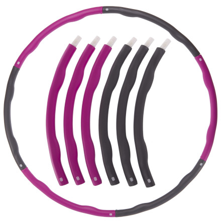 Обруч складной мягкий Хула Хуп Hula Hoop SP-Sport K610 6 секций двухцветный