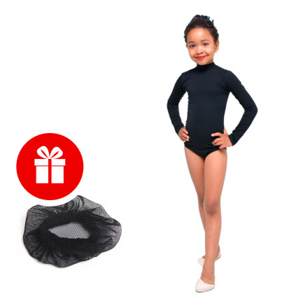 Купальник для гимнастики и танцев Little Dancer DR-2091-BK черный