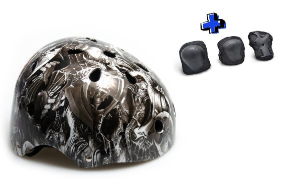 Детский защитный шлем и защита Explore BMX EX-5622-2 черный