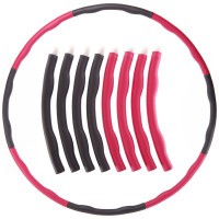 Обруч складаний м'який Хула Хуп Hula Hoop SP-Sport BY-018 8 секцій двокольоровий