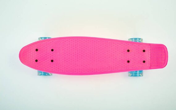 Скейт Penny Board SK-5672-4 розовый со светящимися колесами