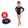 Купальник для гимнастики и танцев Little Dancer DR-2093-BK черный