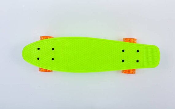 Скейт Penny Board SK-5672-7 салатовый со светящимися колесами