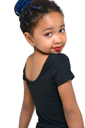 Купальник для гімнастики та танців Little Dancer DR-2089-BK чорний