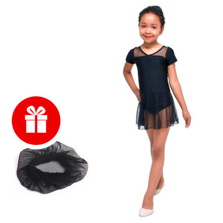 Купальник для гимнастики и танцев Little Dancer DR-2087-BK черный