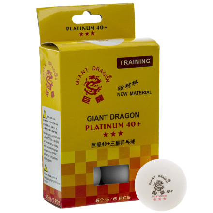 Набір м&#39;ячів для настільного тенісу GIANT DRAGON PLATINUM MT-6560
