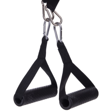 Ручки для еспандера та тренажера DOUBLE CUBE FI-6428 2шт чорний