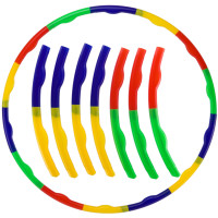 Обруч складаний Хула Хуп Hula Hoop SP-Sport FI-307 7 секцій двокольоровий