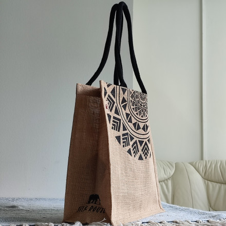 Jute Shopping Bag Eco Shopper SRBG-25 Mandala