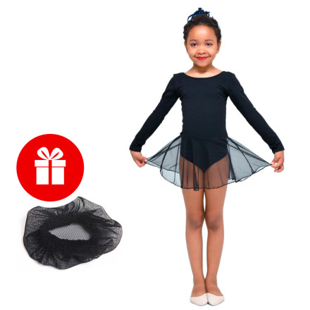 Купальник для гимнастики и танцев Little Dancer DR-2090-BK черный