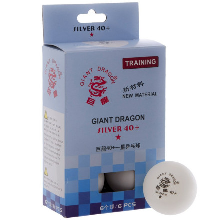 Набір м&#39;ячів для настільного тенісу GIANT DRAGON SILVER MT-6562.