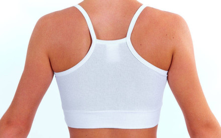 Майка-топ спортивна Х-б на бретелях біла UR DR-774-W дитяча