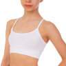 Майка-топ спортивная Х-б на бретелях белая UR DR-774-W детская