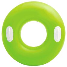 Надувной круг-тюбинг с ручками Intex 59258-1 Neon салатовый
