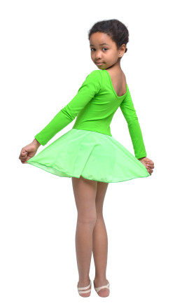 Купальник для гімнастики та танців Little Dancer DR-2088-GR салатовий