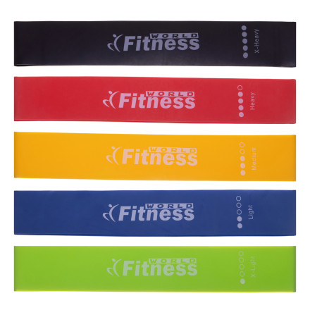 Гумки для фітнесу набір LOOP BANDS BODY POWER SP-Sport FI-2184 5шт