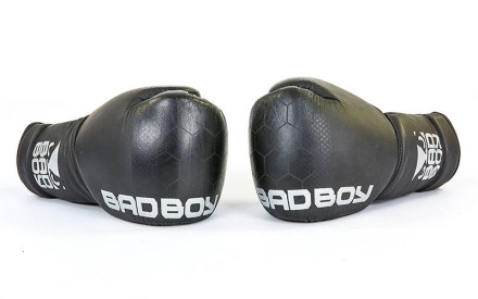 Рукавички боксерські шкіряні Bad Boy VL-6619-BK чорний