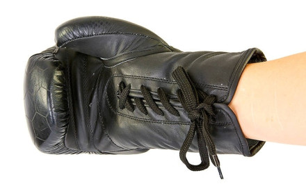 Рукавички боксерські шкіряні Bad Boy VL-6619-BK чорний