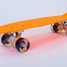 Скейт Penny Board SK-5672-11 оранжевый со светящимися колесами