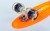 Скейт Penny Board SK-5672-11 оранжевий з колесами, що світяться.