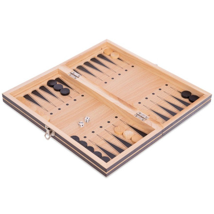 Шахи, шашки, нарди 3 в 1 дерев&#39;яні з магнітом W7702H