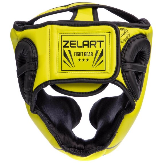 Шлем боксерский с полной защитой PU Зеларт BO-7041-Y