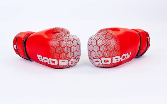 Перчатки боксерские кожаные BAD BOY MA-5434-R (10-12oz)