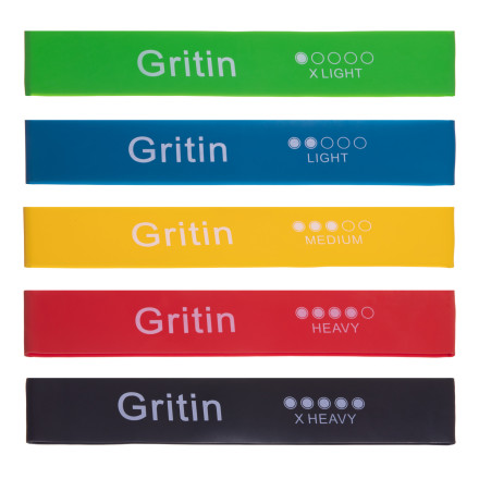 Гумки для фітнесу набір LOOP BANDS GRITIN SP-Sport FI-3106 5шт