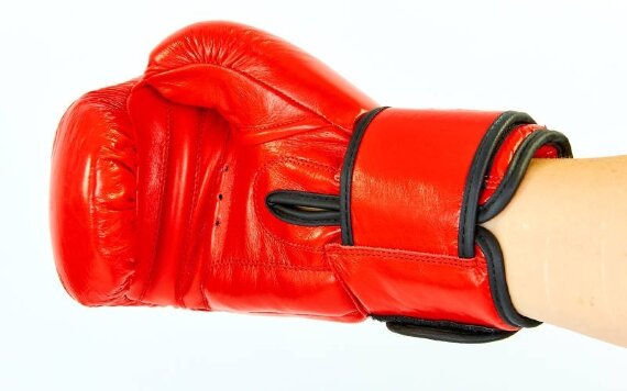 Перчатки боксерские кожаные Twins VL-6631-R (10-14oz)