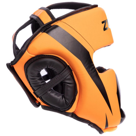 Шолом боксерський із повним захистом PU Зеларт BO-7041-OR
