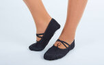 Балетные тапочки черные OB-0005
