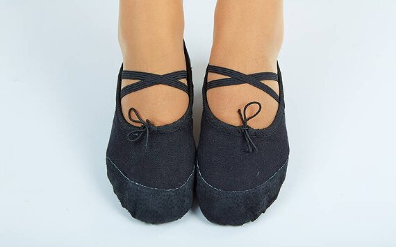 Балетные тапочки черные OB-0005